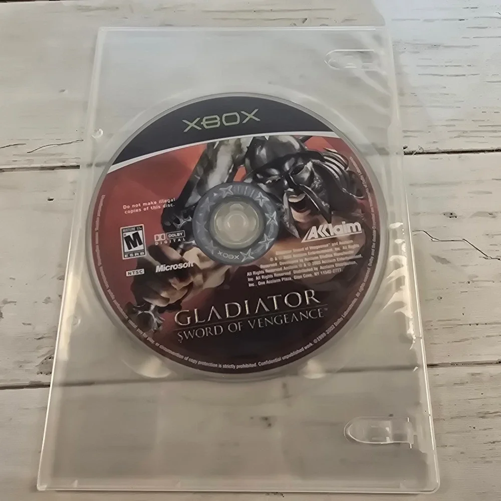 Gladiator Sword of Vengeance Microsoft Xbox Original Game Disc Only NTSC Acclaim